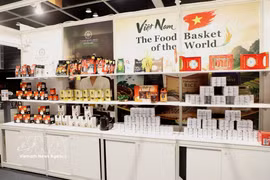 Puesto de Vietnam en la Feria y Exposición Anual de Alimentos de la Región Administrativa Especial de Hong Kong (China), celebrada en agosto de 2026. (Fuente: VNA)