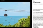 El teleférico Hon Thom apareció en la introducción a Vietnam del New York Times. (Captura de pantalla)