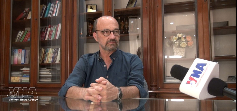 Marcelo Rodríguez, jefe del Departamento de Relaciones Internacionales del Comité Central del Partido Comunista de Argentina (Foto: VNA)