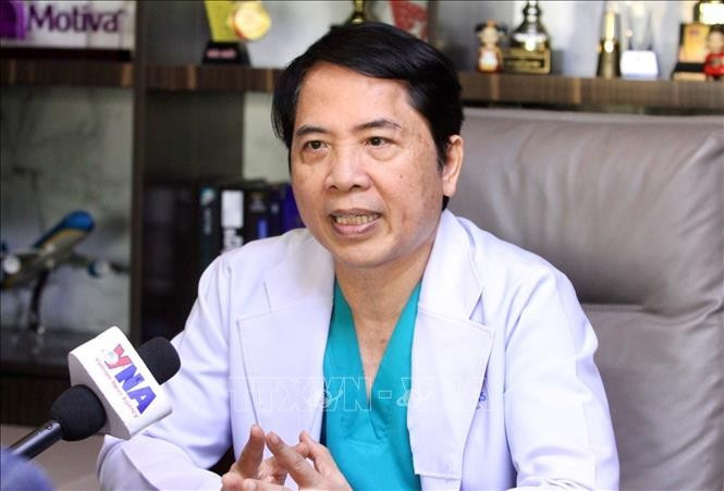 Heng LiHong, vicepresidente permanente y secretario general de la Asociación Empresarial Vietnam-Camboya (VCBA), en la entrevista (Foto: VNA)