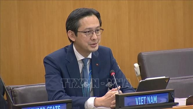 El embajador Do Hung Viet, jefe de la Misión Permanente de Vietnam ante la ONU y presidente designado de la Conferencia de Examen del TNP (Foto: VNA)