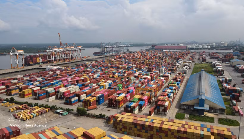 Sistema portuario de Cai Mep-Thi Vai, en Ciudad Ho Chi Minh (Foto: VNA)