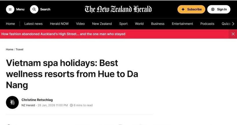 Artículo publicado en New Zealand Herald (Foto: Captura de pantalla)