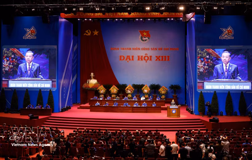 El secretario general del Partido y presidente de Vietnam, To Lam, interviene en la cita (Foto: VNA)