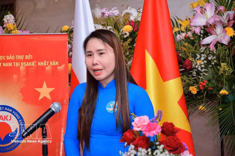 Le Thuong, presidenta de la Asociación de Vietnamitas en la región japonesa de Kansai (Foto: VNA)