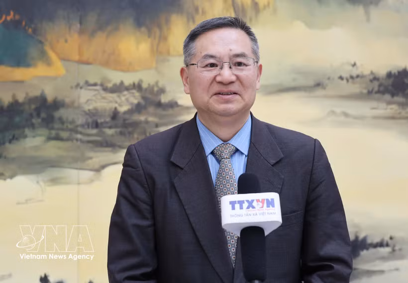 Cheng Hanping, director ejecutivo del Instituto de Estudios Regionales y Nacionales y jefe del Centro de Estudios sobre Vietnam de la Universidad Tecnológica de Zhejiang (Foto: VNA)