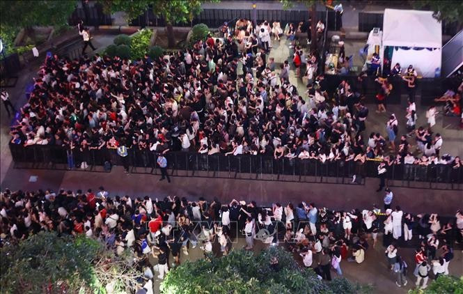 El ambiente de celebración del Año Nuevo 2026 en Ciudad Ho Chi Minh (Foto: VNA)