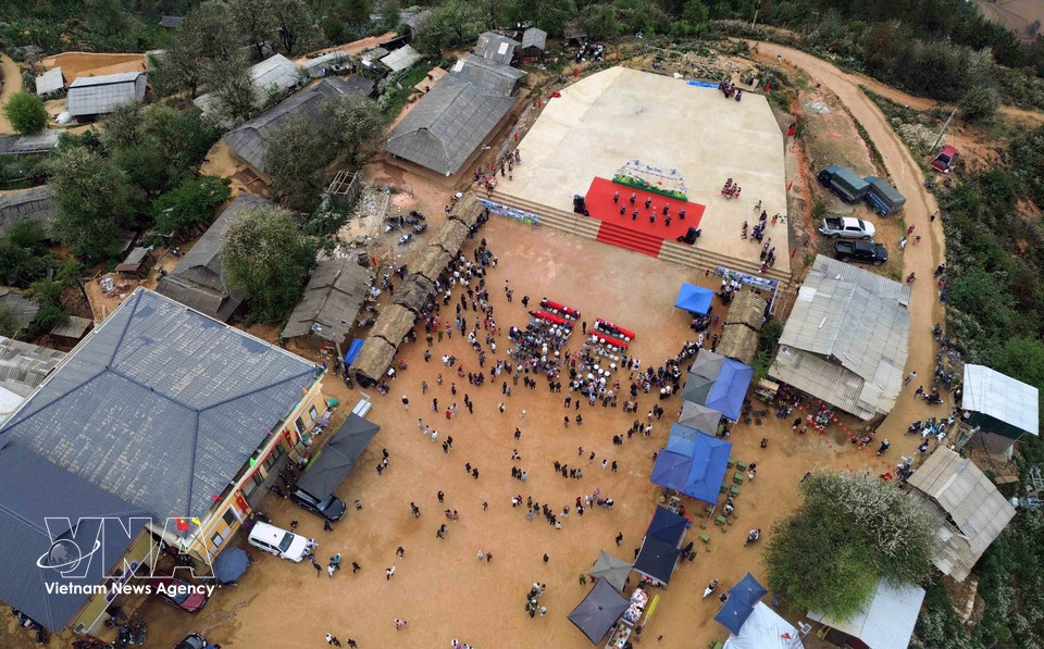 Aldea de Nam Nghep, provincia norvietnamita de Son La, sede del Festival de la Flor de Son Tra 2026. (Foto: VNA)