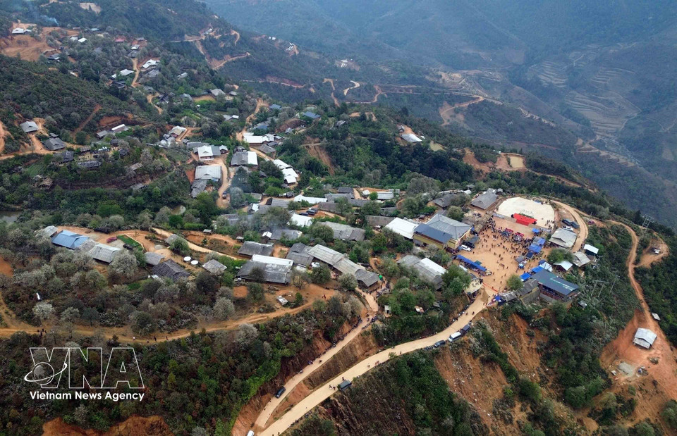 Aldea de Nam Nghep, provincia norvietnamita de Son La, sede del Festival de la Flor de Son Tra 2026. (Foto: VNA)