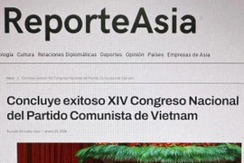 El artículo “Concluye exitoso XIV Congreso Nacional del Partido Comunista de Vietnam” publicado en la página web reporteasia.com.