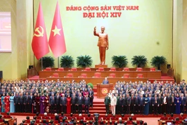 La clausura del XIV Congreso Nacional del Partido. (Foto: VNA)