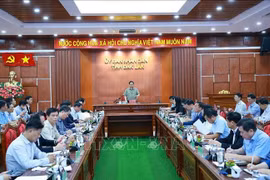 El primer ministro de Vietnam, Pham Minh Chinh, trabaja con las provincias de Dak Lak, Khanh Hoa, Lam Dong y Gia Lai . (Foto: VNA)
