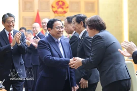 El primer ministro de Vietnam, Pham Minh Chinh, y las empresas japonesas. (Foto: VNA)