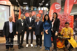 El evento "Día de los Productos de Vietnam", organizado por la Oficina Comercial de Vietnam en Alemania, tuvo lugar en el supermercado Selgros Lichtenberg de Berlín. Foto: VNA