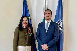 La viceministra de Relaciones Exteriores de Vietnam Le Thi Thu Hang y su homólogo de Bulgaria Nikolay Pavlov. (Fuente: VNA)