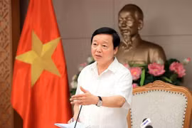 El viceprimer ministro de Vietnam Tran Hong Ha preside la reunión. (Fuente: VNA)