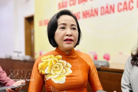 La vicepresidenta de la Asamblea Nacional (AN) de Vietnam, Nguyen Thi Thanh. (Foto: VNA) 