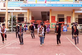 Alumnos de la escuela internado Nan Ma, comuna de Pa Vay Su, Tuyen Quang. Foto: VNA 