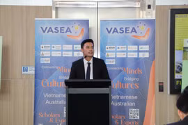 El presidente de la Asociación de Estudiantes Vietnamitas en Australia, Huynh Tan Dat. (Foto: VNA)
