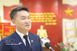 Thongly Sisoulith, miembro del Comité Central del Partido y secretario del Comité Central de la Unión de Juventudes Revolucionarias Populares de Laos. (Foto: VNA)