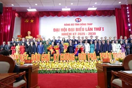 Presentan el nuevo Comité partidista de la provincia de Dong Thap. (Fuente: VGP)