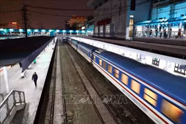 La ruta ferroviaria Norte-Sur parte de la estación de Hanoi. (Fuente: VNA)