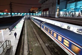 La ruta ferroviaria Norte-Sur parte de la estación de Hanoi. (Fuente: VNA)