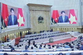 El presidente de Vietnam, Luong Cuong, pronunció un importante discurso político en una sesión plenaria especial de la Asamblea Nacional de Angola. (Fuente: VNA)