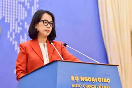 La portavoz de la Cancillería, Pham Thu Hang. (Foto: VNA)