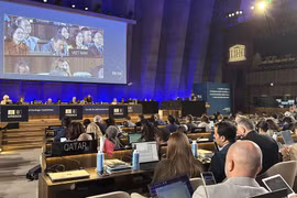 El Comité del Patrimonio Mundial de la UNESCO aprueba la ampliación de los límites del Patrimonio Natural Mundial del Parque Nacional Phong Nha - Ke Bang (provincia de Quang Tri, Vietnam), para incluir también el Parque Nacional Hin Namno (provincia de Khammouane, Laos). (Fuente: VNA)
