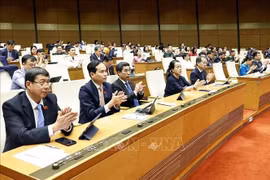 Los diputados aprueban Resolución sobre el Centro Financiero Internacional en Vietnam. (Fuente: VNA)