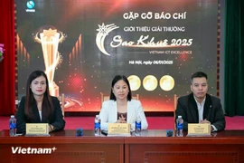 La Asociación de Servicios de Tecnología de la Información y Software de Vietnam (VINASA) lanza oficialmente los Premios Sao Khue 2025. (Foto: Minh Son/Vietnam+)