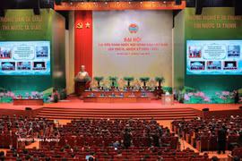 La inauguración del IX Congreso Nacional de la Asociación de Agricultores de Vietnam. (Foto: VNA)