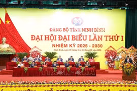 El Presídium de la Asamblea del Partido de la provincia de Ninh Binh. (Foto: VNA)