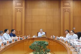El secretario general del Partido Comunista de Vietnam, To Lam, habla en la reunión. (Fuente: VNA)
