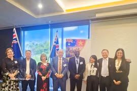 La directiva de la Cámara Nacional de Comercio e Industria Australia-Vietnam. Foto: VNA