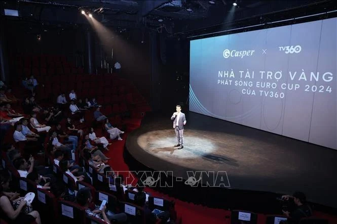 En la ceremonia de anuncio del patrocinio. (Foto: VNA)
