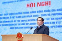 El primer ministro de Vietnam, Pham Minh Chinh, interviene en la cita (Foto: VNA)