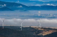 Proyecto de planta de energía eólica en la provincia de Gia Lai. (Foto: nhandan.vn)