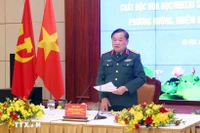 El coronel general Hoang Xuan Chien, viceministro de Defensa de Vietnam, interviene en la cita (Foto: VNA)
