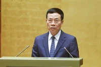 El ministro de Ciencia y Tecnología, Nguyen Manh Hung, interviene en el décimo periodo de sesiones de la Asamblea Nacional de la XV Legislatura (Foto: VNA)