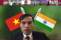 El consejero comercial de la Embajada de Vietnam en la India, Bui Trung Thuong, interviene en la cita (Foto: VNA)