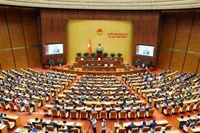 Vista general de la sesión inaugural del décimo periodo de sesiones de la XV Asamblea Nacional. (Foto: VNA)