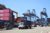 El puerto internacional de Gemalink, que forma parte del sistema portuario de Cai Mep en Ciudad Ho Chi Minh. (Foto: VNA)