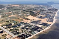 Obra de construcción del proyecto de la central nuclear Ninh Thuan 1 (Foto: VNA)