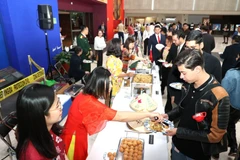 Puesto de cocina vietnamita en el evento. (Foto: VNA)