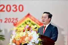 Nguyen Duc Trung reelegido secretario del Comité provincial del Partido de Nghe An. (Fuente: VNA)