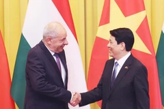 El presidente de Vietnam, Luong Cuong, y su homólogo húngaro, Tamás Sulyok. (Foto: VNA)