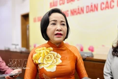 La vicepresidenta de la Asamblea Nacional (AN) de Vietnam, Nguyen Thi Thanh. (Foto: VNA) 