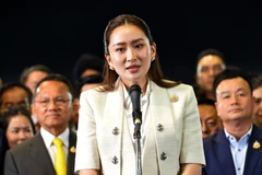 La primera ministra de Tailandia, Paetongtarn Shinawatra. (Fuente: Xinhua/VNA)